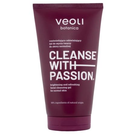 Veoli Botanica - CLEANSE WITH PASSION - Rozjasňujúci a osviežujúci čistiaci gél pre normálnu pleť - 150ml