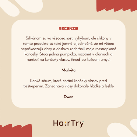 HairTry - Silky Shield - Ochranné vyhladzujúce sérum na končeky vlasov - 50ml