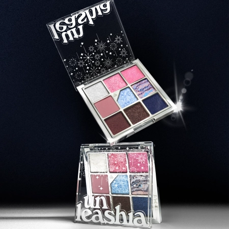 Unleashia - Glitterpedia Eye Palette - Paleta vegánskych očných tieňov - 8 All of Dancing Swan - 6,6g