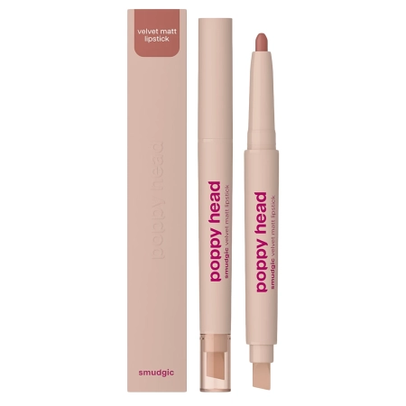 Poppy Head - Smudgic Velvet Matt Lipstick - Matný rúž na pery v tyčinke - 03 Dusky Allure - 0,85g