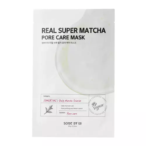 Some By Mi - Real Super Matcha Pore Care Mask - Čistiaca plátienková maska - 20 g