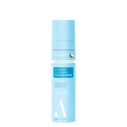 Azure Tan - Organic Coconut - Postupne opaľujúci sprej na tvár s kokosovou vodou - 100ml