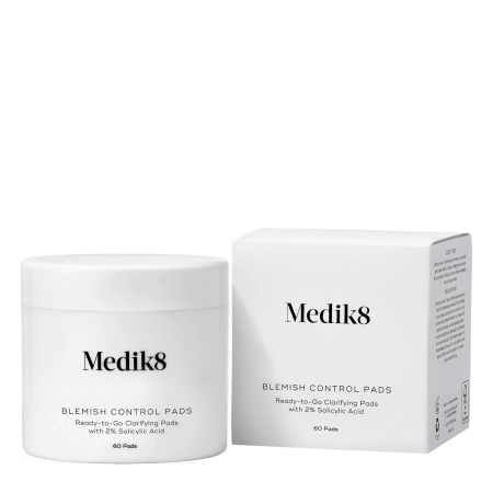 Medik8 - Blemish Control Pads - Ready-to-Go Clarifying Pads - Exfoliačné tampóny bez alkoholu pre problematickú pleť - 60ks