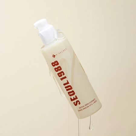 K-SECRET - SEOUL 1988 Essence : Snail Mucin 97% + Rice - Upokojujúca esencia so slimačím slizom a ryžou - 100ml
