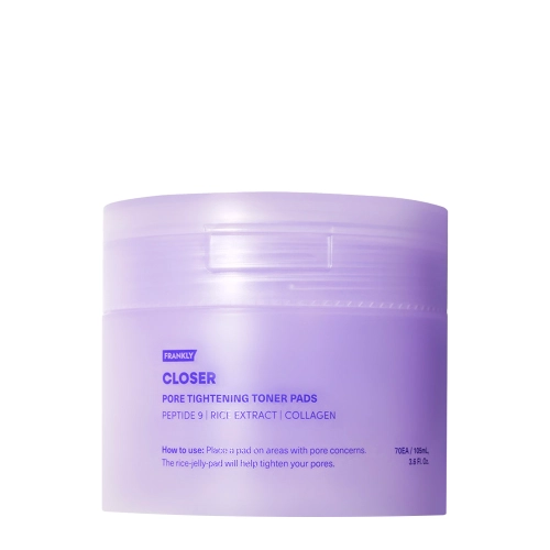 Frankly - Closer Toner Pads - Pleťové tampóny znižujúce viditeľnosť pórov - 70 ks / 105 ml