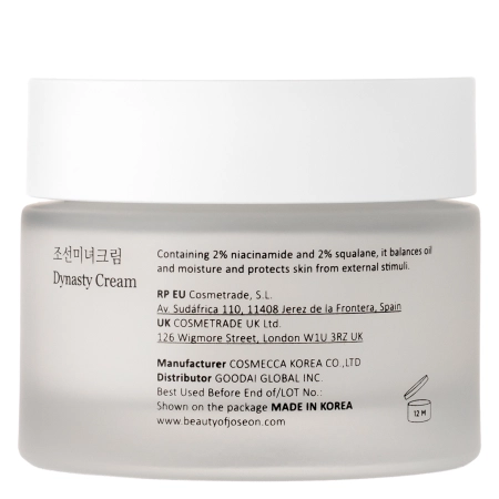 Beauty of Joseon - Dynasty Cream - Jemný hydratačný krém na tvár - 50ml