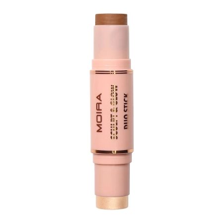 Moira - Sculpt & Glow Duo Stick - Kontúrovacia tyčinka - 400 Glowing Up! - 6g+5,2g