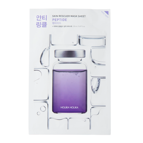Holika Holika - Skin Rescuer Mask Sheet - Peptide - Protivrásková plátenková maska s peptidmi - 20ml