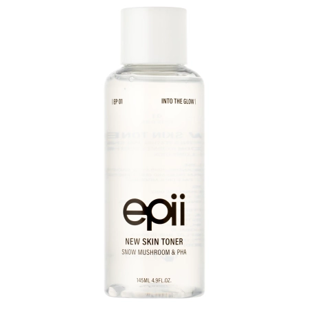 Epii - New Skin Toner Snow Mushroom & PHA - Hydratačno-exfoliačné tonikum na tvár - 145ml