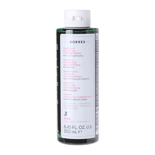 Korres - Shampoo Cystine And Glycoproteins - Šampón proti vypadávaniu vlasov pre ženy - 250 ml