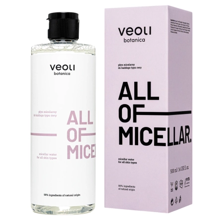 Veoli Botanica - ALL OF MICELLAR - Jemný micelárny prípravok pre všetky typy pleti - 500ml
