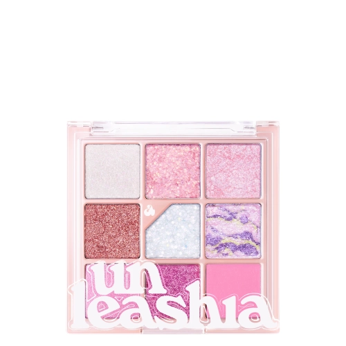 Unleashia - Glitterpedia Eye Palette - Paleta vegánskych očných tieňov - 9 All of Pink Glitter - 6,6g