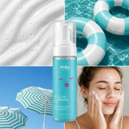 PIBU Beauty - Micellar Cleansing Foam - Čistiaca pena na tvár s probiotikami - 150ml