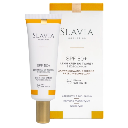 Slavia Cosmetics - SPF 50+ Ľahký krém na tvár s exozómami - 50ml