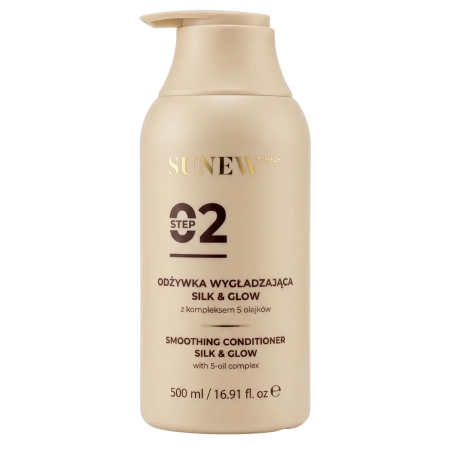 SunewMed+ - Silk&Glow Smoothing Conditioner - Kondicionér s vyhladzujúcim účinkom s komplexom 5 olejov - 500ml