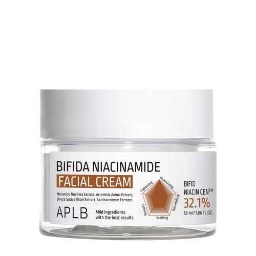 APLB - Bifida Niacinamide Facial Cream - Krém pre zmenšenie pórov s niacínamidom - 55 ml