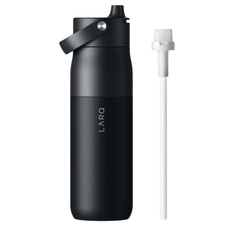 LARQ - Bottle Swig Top - Termická fľaša so slamkou - Obsidian Black - 680ml