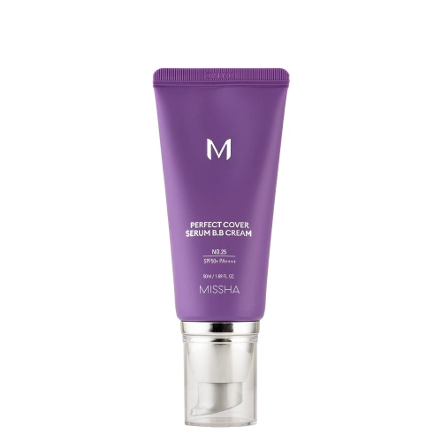 Missha - M Perfect Cover Serum BB Cream SPF50+/PA++++ - Krycí BB krém - sérum - No.25 Warm Beige - 50ml