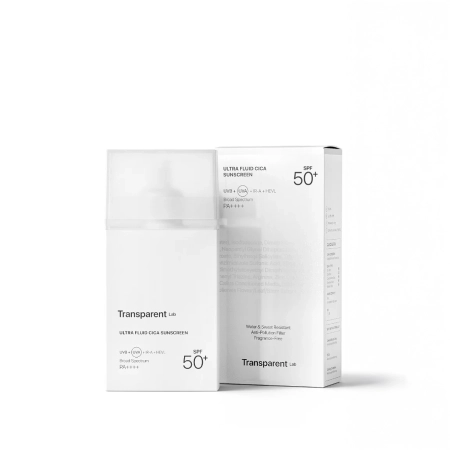 Transparent Lab - Ultra Fluid Cica Sunscreen - Krém s SPF50+ so zmiešanými filtrami - 100ml