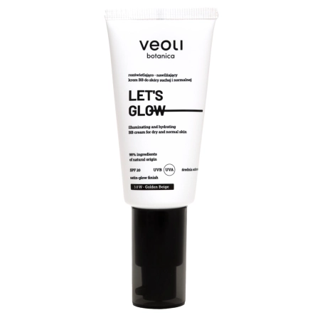 Veoli Botanica - Let's Glow - Rozjasňujúco - hydratačný ľahký BB krém - 3.0W Golden Beige - 30ml