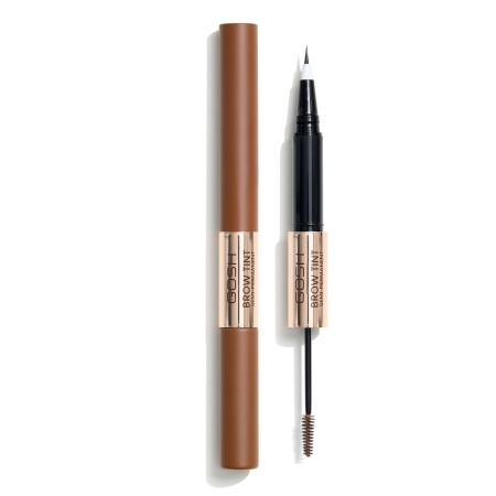 GOSH - Brow Tint - Dlhotrvajúci tint a gél na obočie 2v1 - 001 Light Brown - 2,9g