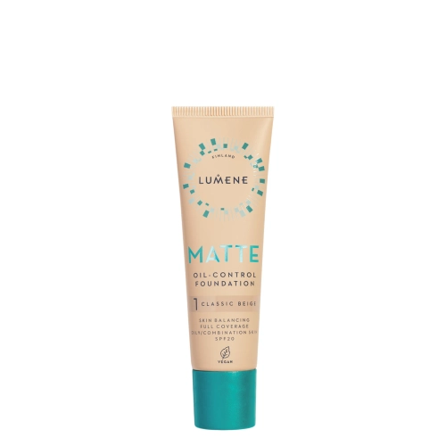 Lumene - Matte Oil Control Foundation SPF 20 - Zmatňujúci make-up - 1 Classic Beige - 30ml