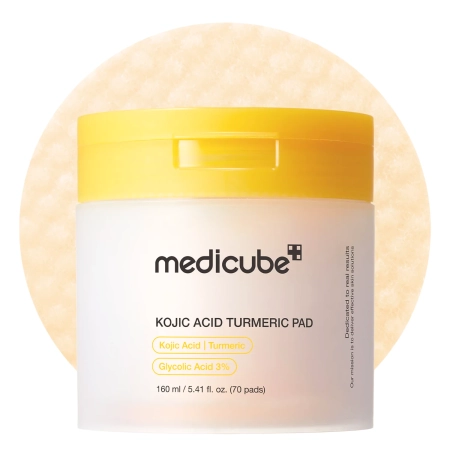 Medicube - Kojic Acid Turmeric Pad - Tampóny na tvár s kyselinou kojovou - 160ml/70ks