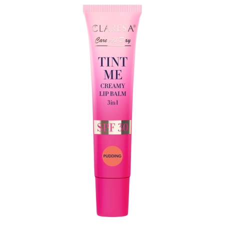 Claresa - Tint Me Creamy Lip Balm 3in1 SPF 30 - Farebný balzam na pery s SPF 30 - Pudding - 12 ml