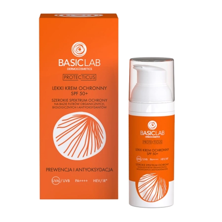 BasicLab - Prevencia a antioxidácia - Ľahký ochranný krém s SPF50+ PPD 46,6 - 50 ml