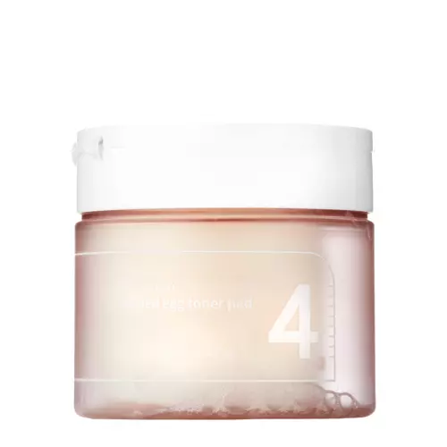 Numbuzin - No.4 - Pore Zero Peeled Egg Toner Pad - Čistiace a tonizačné pleťové tampóny - 70 ks / 190 ml