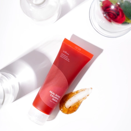 Isntree - Real Rose Calming Mask - Upokojujúca pleťová maska s ružou - 100 ml