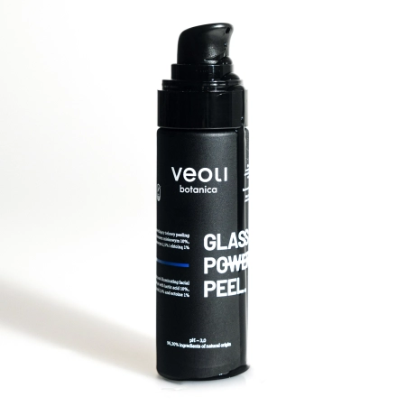 Veoli Botanica - Glass Skin Power Peel - Hydratačný a rozjasňujúci gélový peeling na tvár - 30 ml