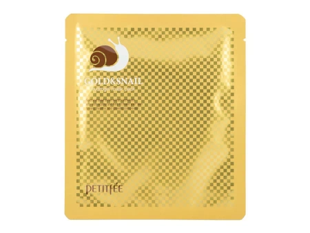 Petitfee - Gold & Snail Hydrogel Mask Packl - Hydrogélová maska na tvár s filtrátom zo slimáčieho slizu - 30 g