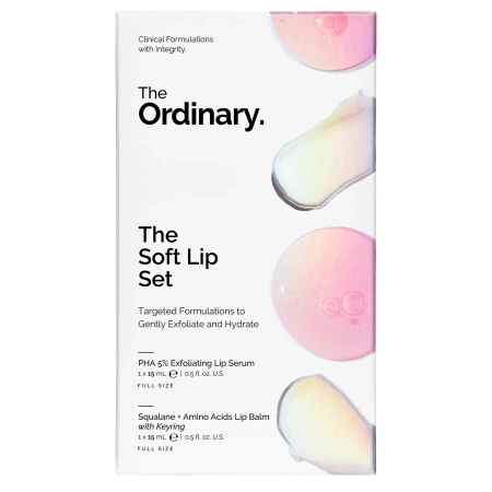 The Ordinary - The Soft Lips Set - Sada pre starostlivosť o pery - Sérum 15ml + Balzam na pery 15ml