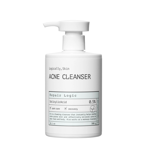 Logically, Skin - Acne Cleanser - Čistiaci gél na tvár a telo s kyselinou salicylovou - 300 ml