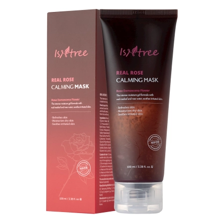 Isntree - Real Rose Calming Mask - Upokojujúca pleťová maska s ružou - 100 ml