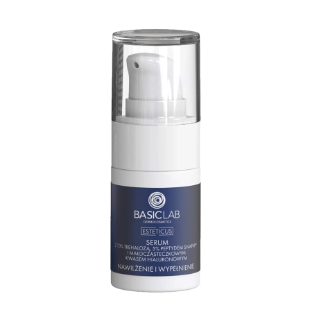 BasicLab Esteticus - Hydratácia a vyplnenie - Sérum s 10% trehalózy, 5% peptidu a kyselinou hyalurónovou - 15ml 