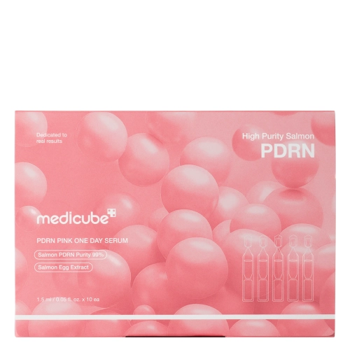 Medicube - PDRN Pink One Day Serum - Jednodňové hydratačné sérum s kolagénom a PDRN - 10ksx1,5ml