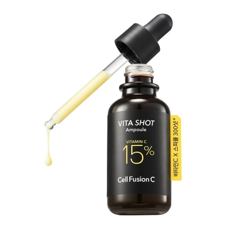 Cell Fusion C - Toning C Vita Shot Ampoule - Rozjasňujúce sérum s 15 % vitamínom C a mikroihličkami - 20 g
