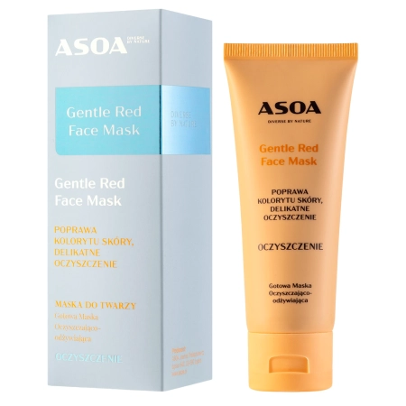 Asoa - Čistiaca a vyživujúca maska na tvár - Gentle Red - 75ml
