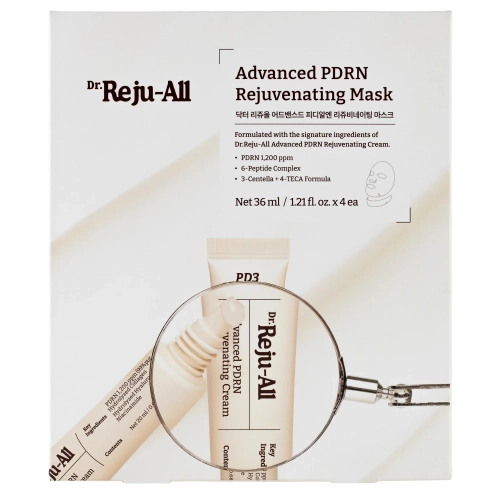 Dr. Reju-All - Advanced PDRN Rejuvenating Mask - Regeneračno-spevňujúca plátienková maska - 4ks/36ml