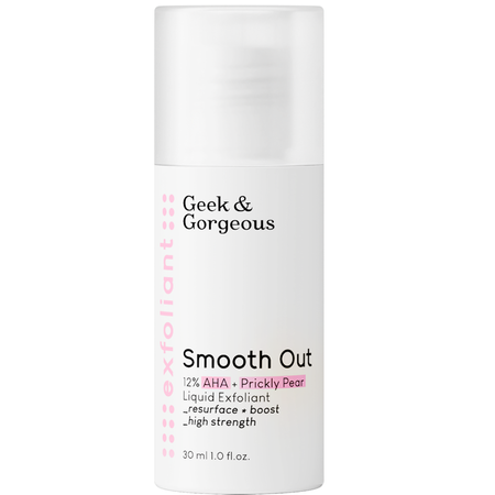 Geek & Gorgeous - Smooth Out - Silný exfoliant s 12% kyselinou glykolovou a mliečnou - 30ml