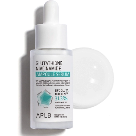 APLB - Glutathione Niacinamide Ampoule Serum - Rozjasňujúce sérum na tvár - 40 ml