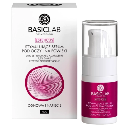 BasicLab - Stimulujúce sérum pod oči a na viečka s adapinoidom - 15ml