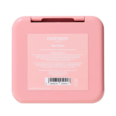 Everybody London - Saténová lícenka - Berry Rose - 4,2g