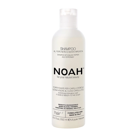 Noah - Weak Hair Shampoo with Black Pepper and Peppermint - Posilňujúci šampón pre oslabené vlasy - 250 ml