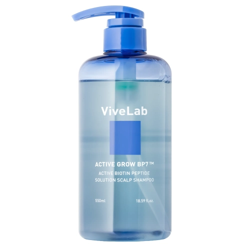 ViveLab - Active Biotin Peptide Solution Scalp Shampoo - Posilňujúci šampón na pokožku hlavy - 550ml