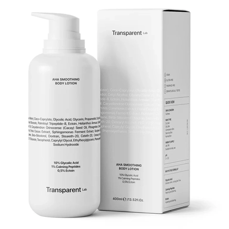 Transparent Lab - AHA Smoothing Body Lotion - Telové mlieko s AHA kyselinami - 400ml