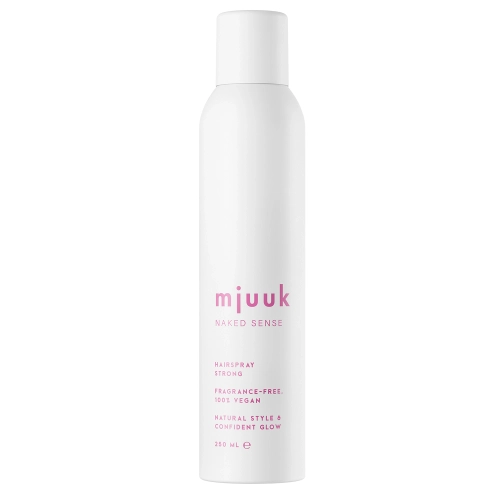 Mjuuk - Naked Sense Fragrance-free Hairspray Strong - Silný lak na vlasy - bez parfumácie - 250ml