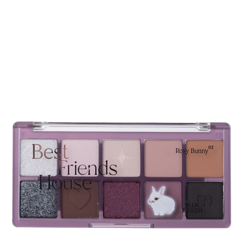 Milk Touch - Best Friends Eye Pallette - 02 Rosy Bunny - Paletka očných tieňov - 9,8 g
